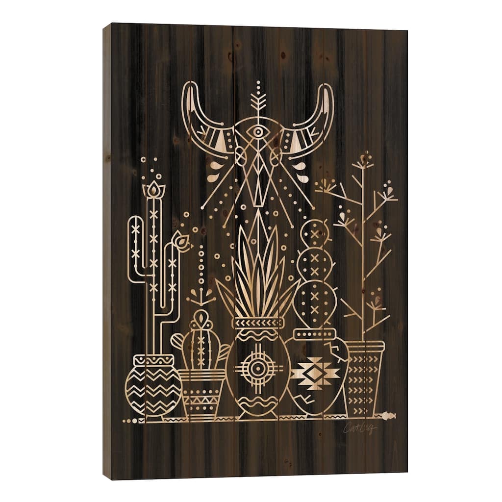 Santa Fe Garden VI Print On Wood by Cat Coquillette - Multi-Color