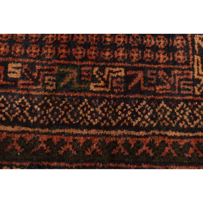 ECARPETGALLERY Hand-knotted Teimani Dark Navy Wool Rug - 2'10 x 4'9