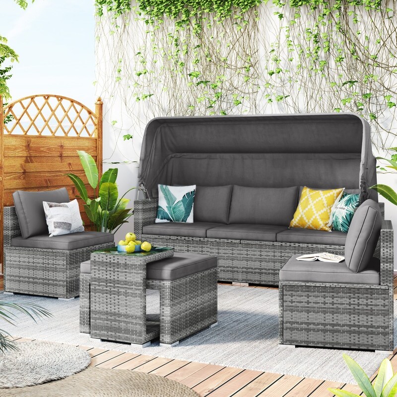 Outdoor deals canopy couch