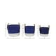 preview thumbnail 6 of 6, Blue Dried Plant Material Coastal Storage Basket (Set of 3)