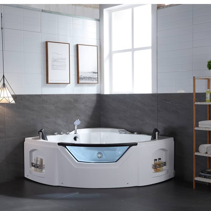 A&E Bath Shara 61-inch Freestanding Jetted Tub