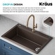 preview thumbnail 128 of 146, KRAUS Bellucci Workstation Topmount Drop-in Granite Kitchen Sink
