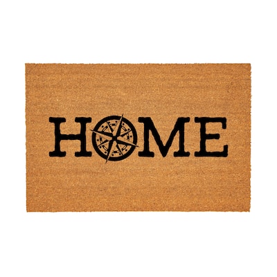Coastal Coir Mat Nautical Home 36"x24" - 36" x 24"