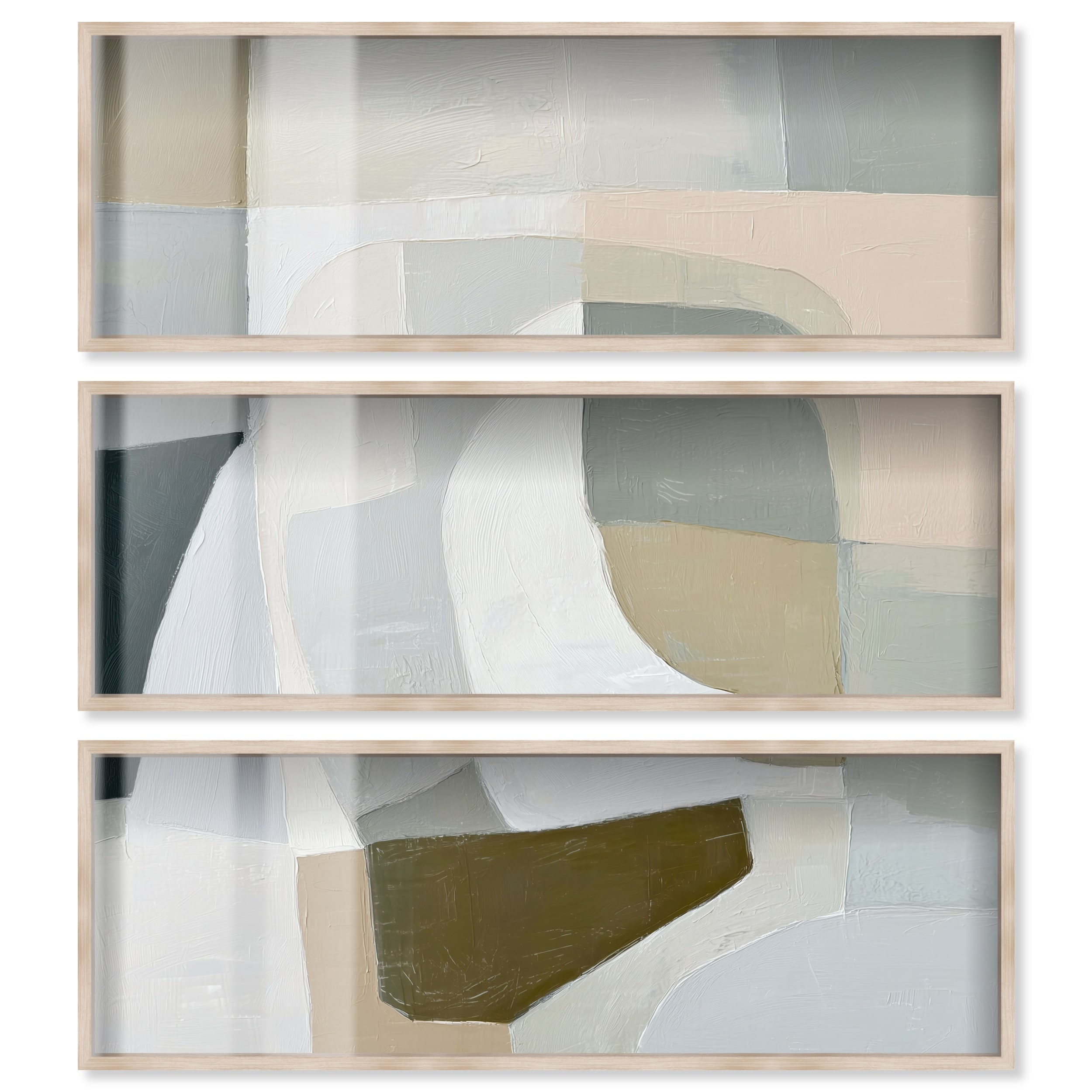 Chalk Valley II Living Room Wall Art Set Shadowbox Print by Art Remedy