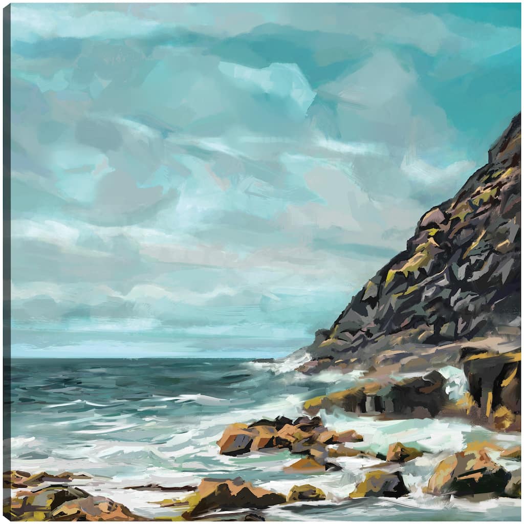 Shore Cliffs By Studio Arts Canvas Art Print