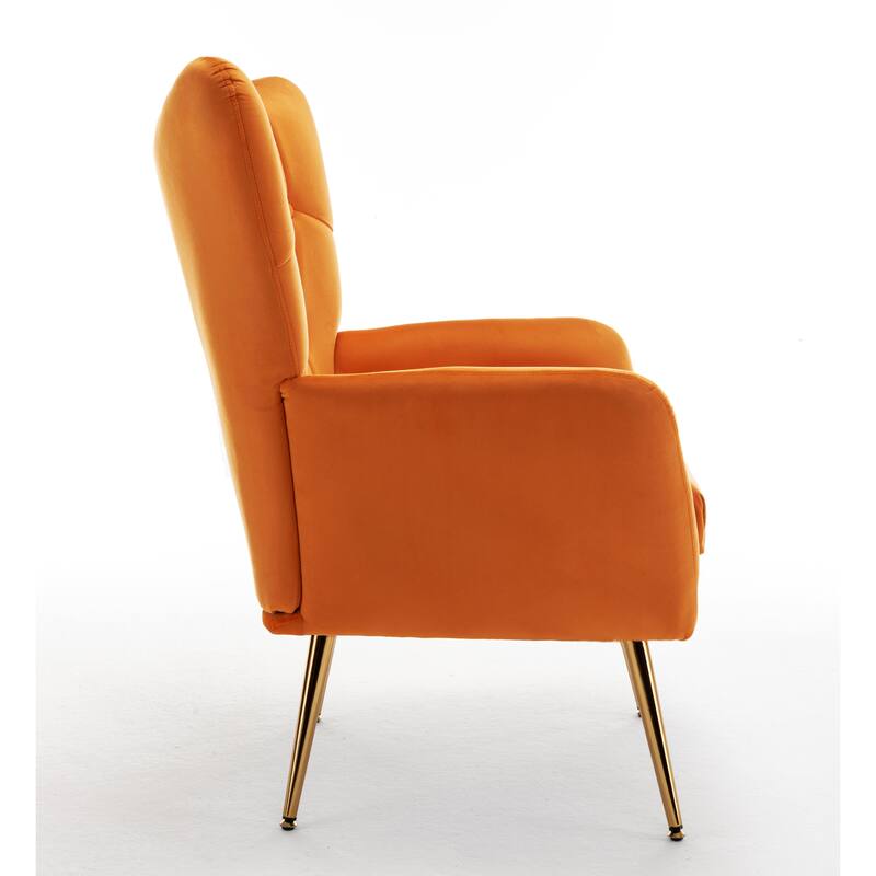 Mid Century Wingback Upholstered Accent Chair
