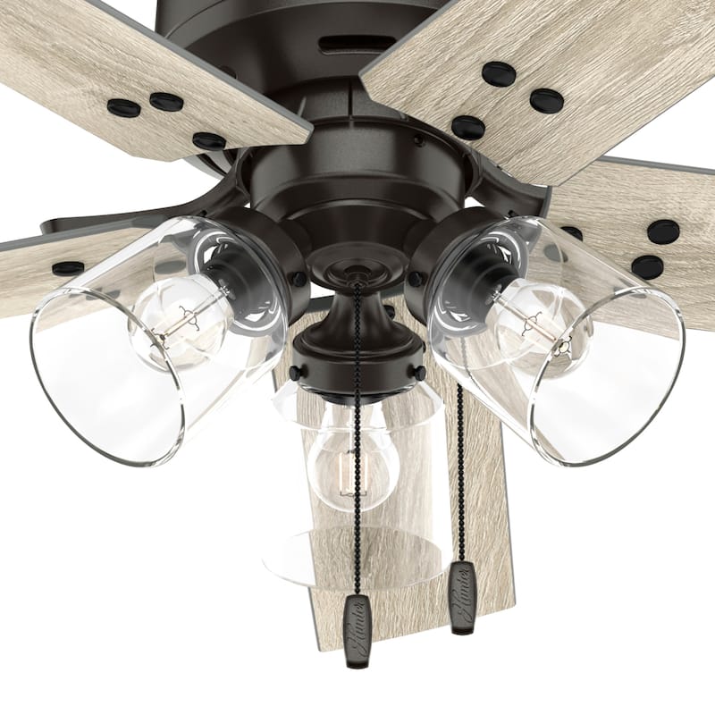 Hunter 44" Sencillo Ceiling Fan with LED Light Kit and Pull Chain