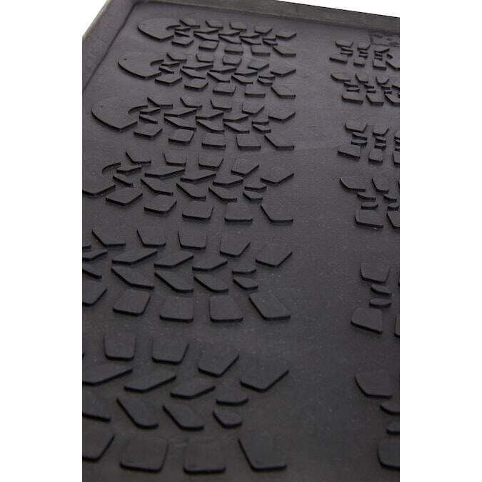 Envelor Footsteps Rubber Boot Floor Tray Mat, 16" x 32" - 2 Pack - 16" x 32" - 2 Pack