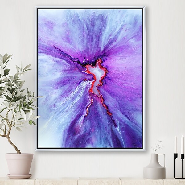 Designart 'Waves Epoxy ResIn Art II' Modern & Contemporary Framed Canvas Wall Art Print. Opens flyout.