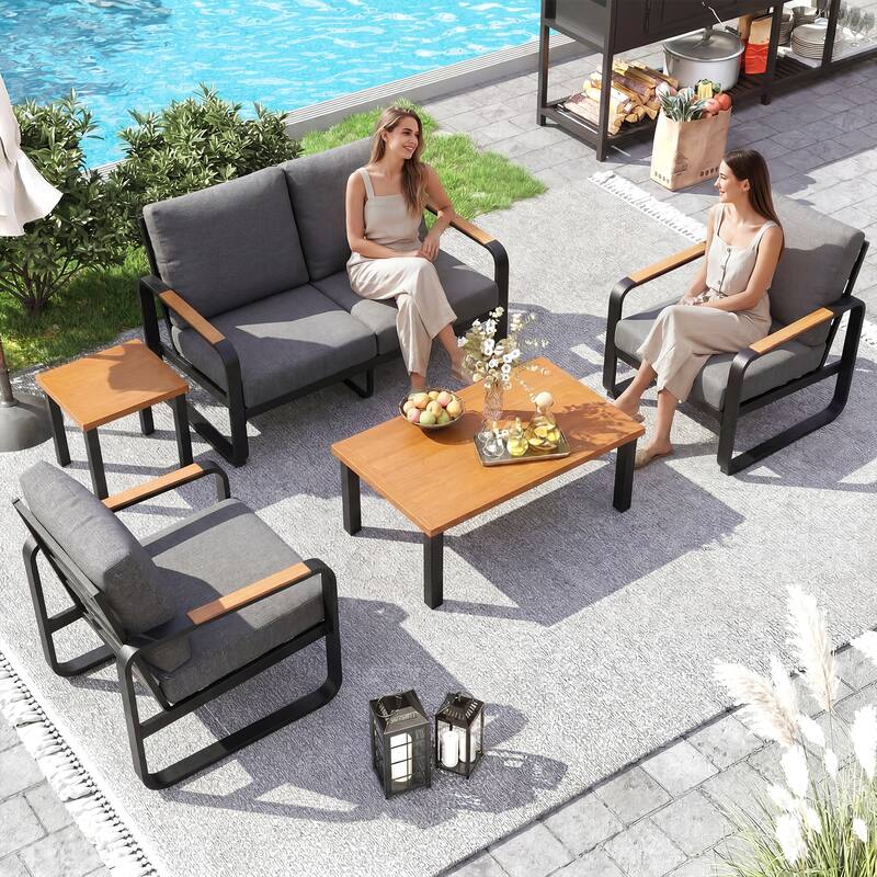 5-Piece Outdoor Patio Conversation Set