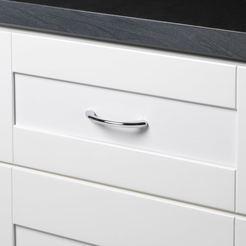 GlideRite 2.75-inch CC Polished Chrome Cabinet Hardware Arch Pull (Pack of 10 or 25)