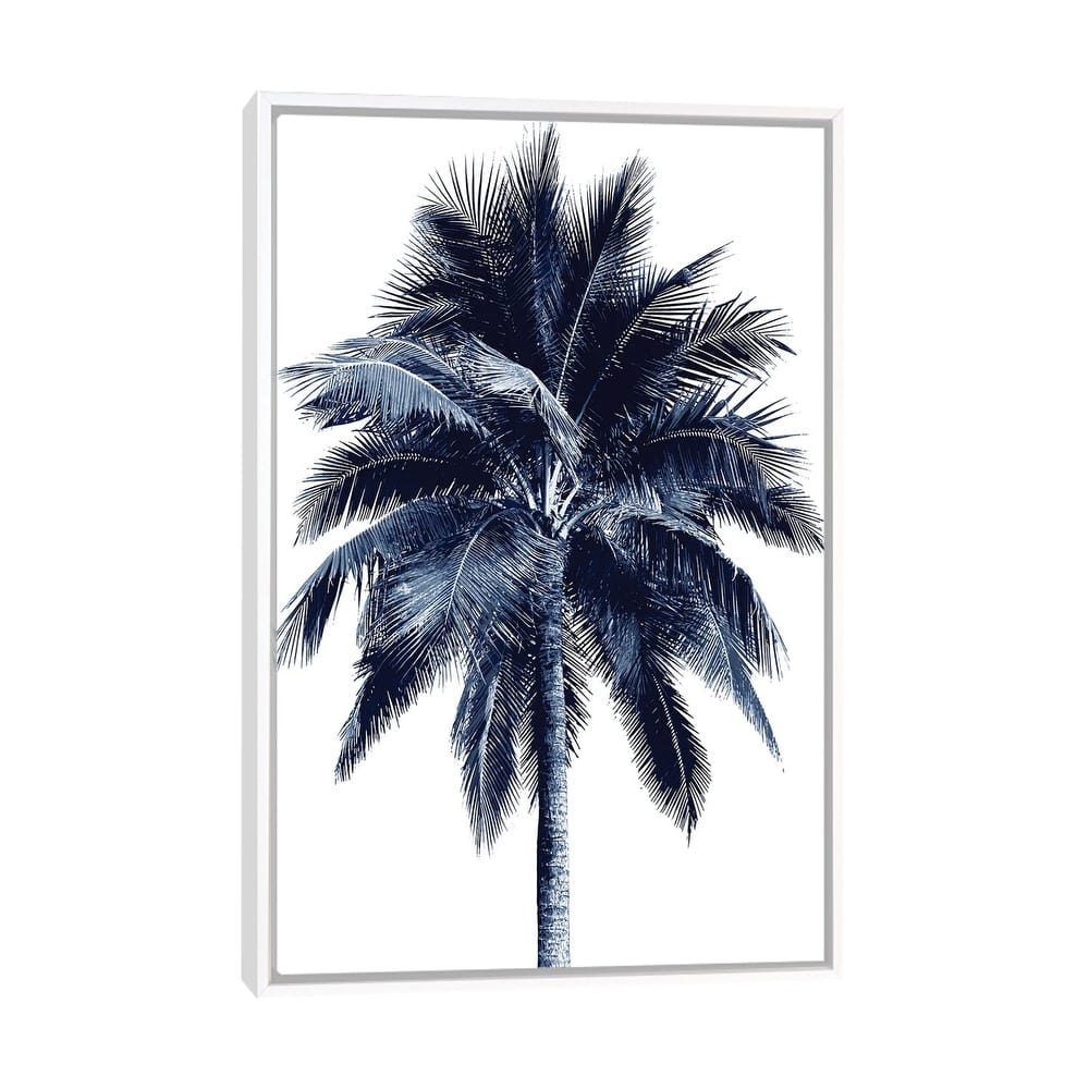 iCanvas "Blue Palm Tree I" by Devon Davis Framed Canvas Print