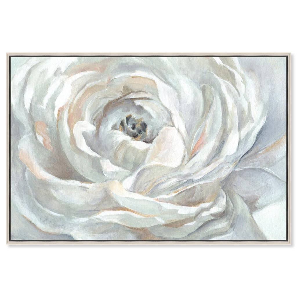 Powdery Peony Canvas by Art Remedy