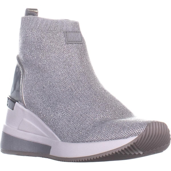 Michael kors silver booties on sale