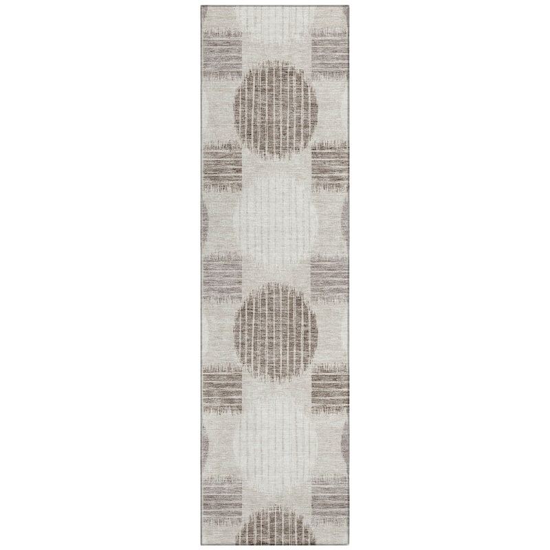 Machine Washable Indoor/ Outdoor Chantille Contemporary Dotty Rug