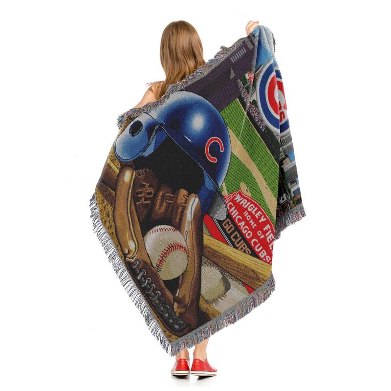 MLB Woven Tapestry Throw Blanket