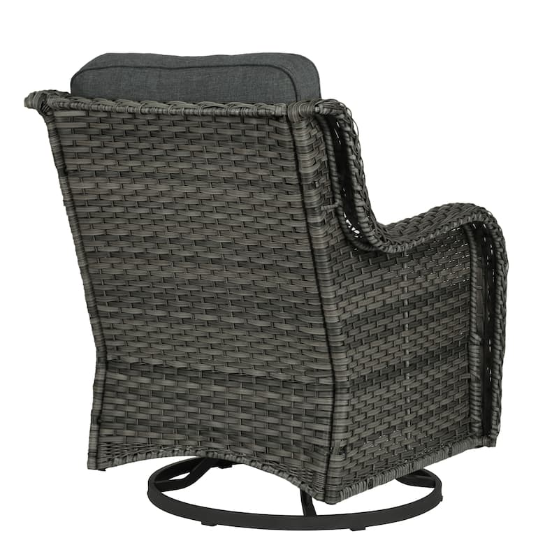 Outdoor Rattan Rocker Wicker Swivel Rocking Chair