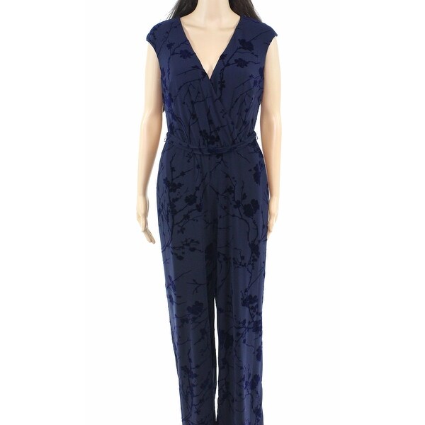 ralph lauren navy jumpsuit