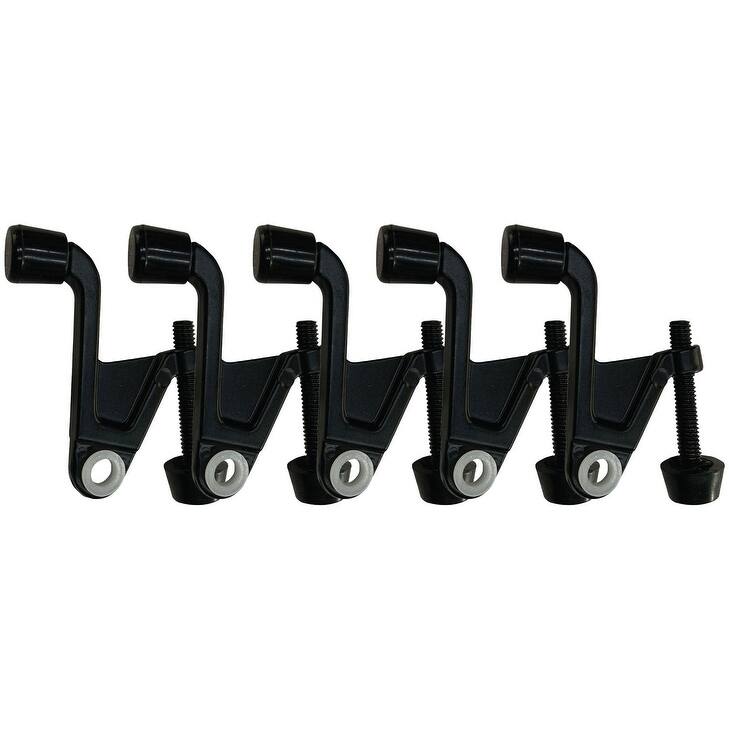 Design House 189076 9/16" Hinge Pin Door Stop - Pack of 5 - Matte Black