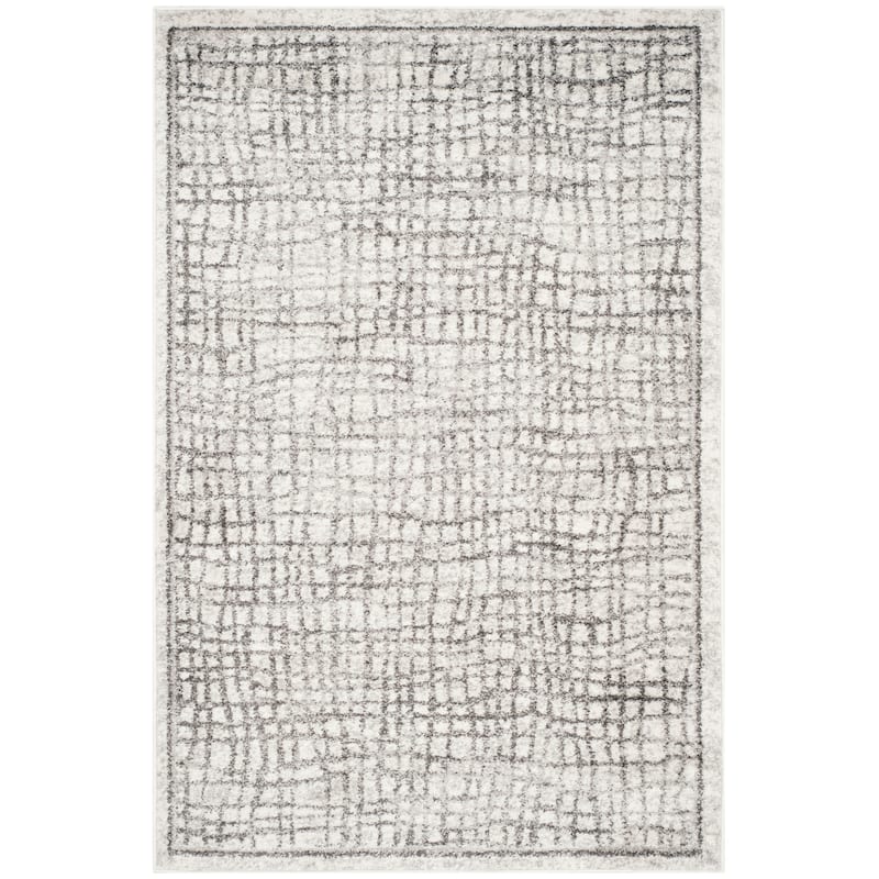 SAFAVIEH Adirondack Abstract Grid Distressed Rug