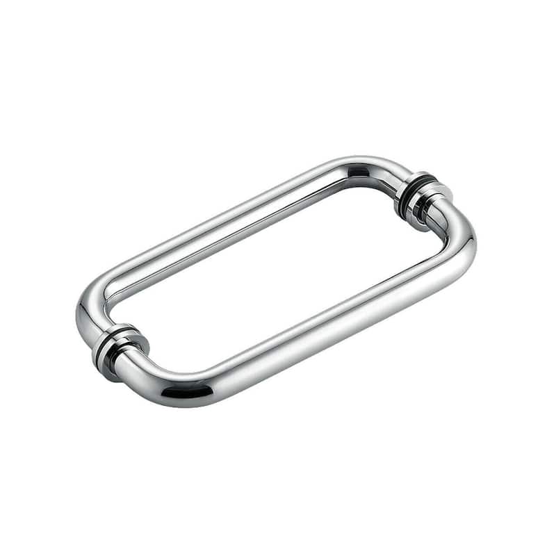 CEL 8"x8" Tubular Stainless Steel Back to Back Shower Door Pull Handle