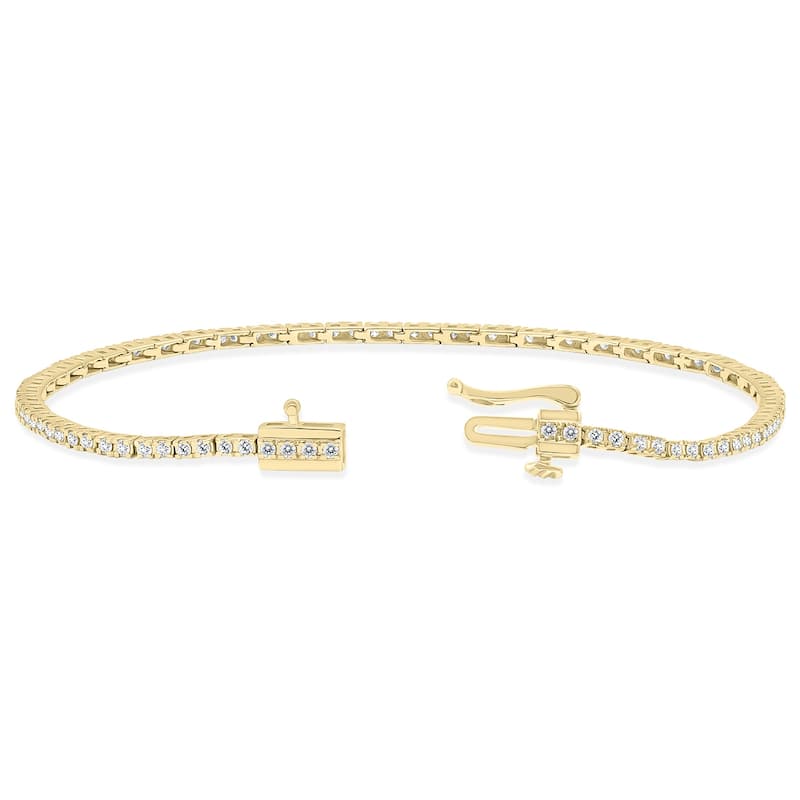 Marquee 1 Carat TW Diamond Tennis Bracelet in 14K Yellow Gold
