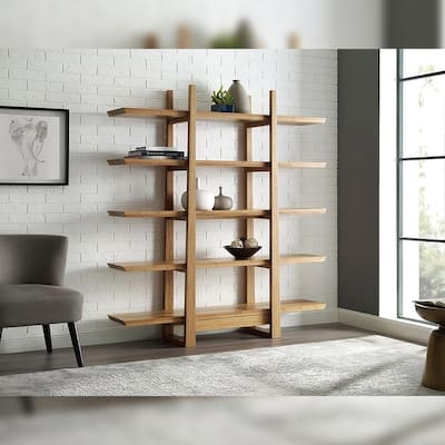 Kendall Shelf, Natural with Cinnamon Bengal Stripe Inlay