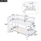 preview thumbnail 5 of 14, Twin over Twin Bunk Bed with Shelves and Built-in Ladder