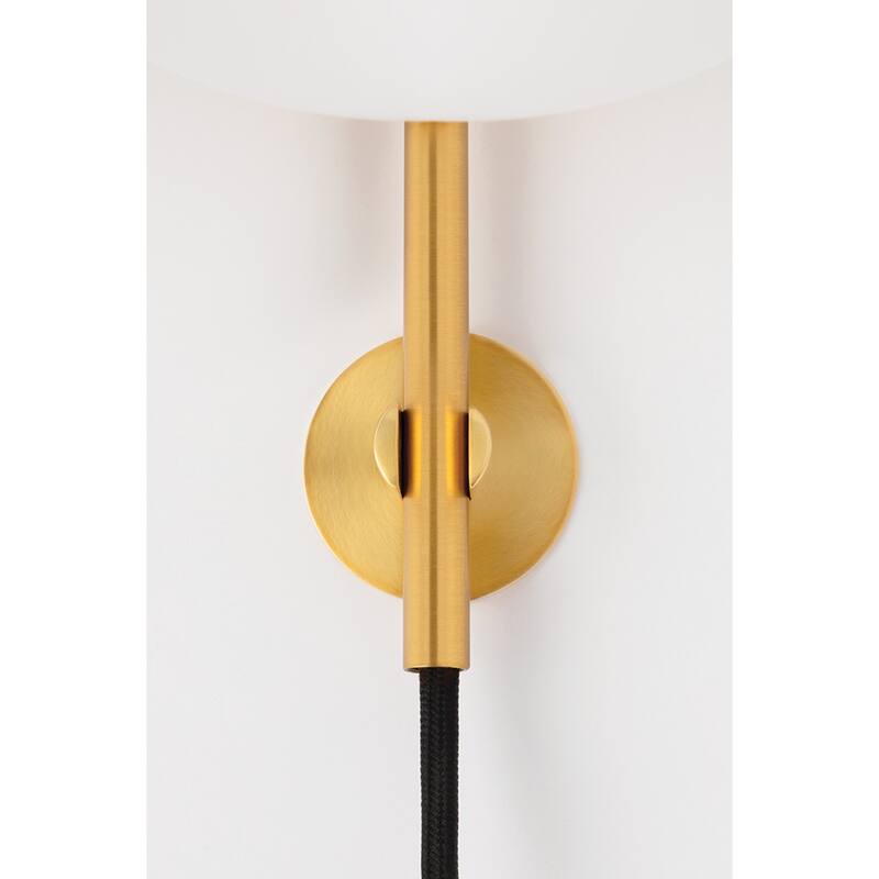 Mitzi by Hudson Valley Gina 1-light Plug-in Wall Sconce