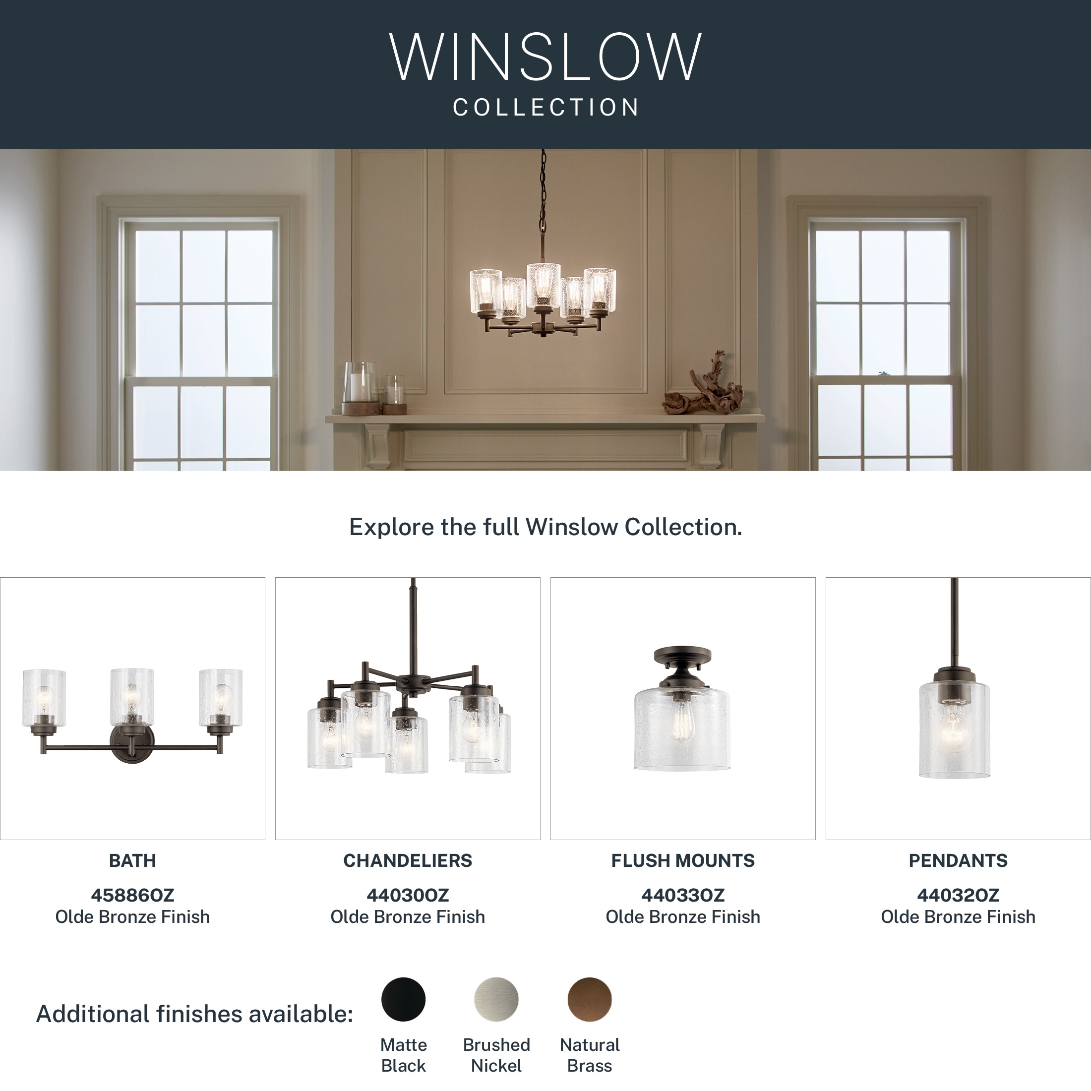 Kichler Lighting Winslow 5-light Olde Bronze Chandelier