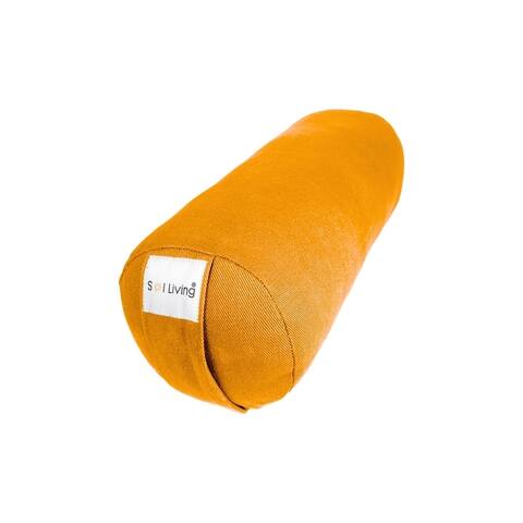 Sol Living Cylindrical Yoga Bolster Mini Meditation Cushion - Cotton - 14" x 6" x 6"