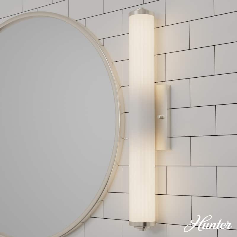 Hunter Holly Grove Bathroom Vanity Wall Light, Art or Shelf Light - Contemporary - Damp Rated!