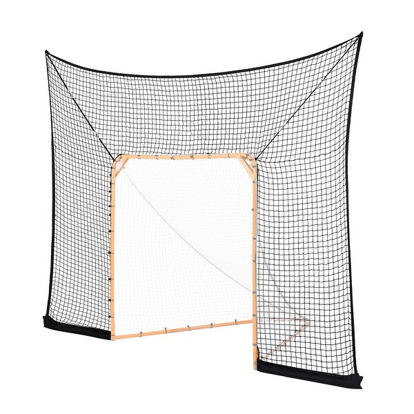UIMOSO Hockey and Lacrosse Goal Backstop, 12x9 ft Lacrosse Net