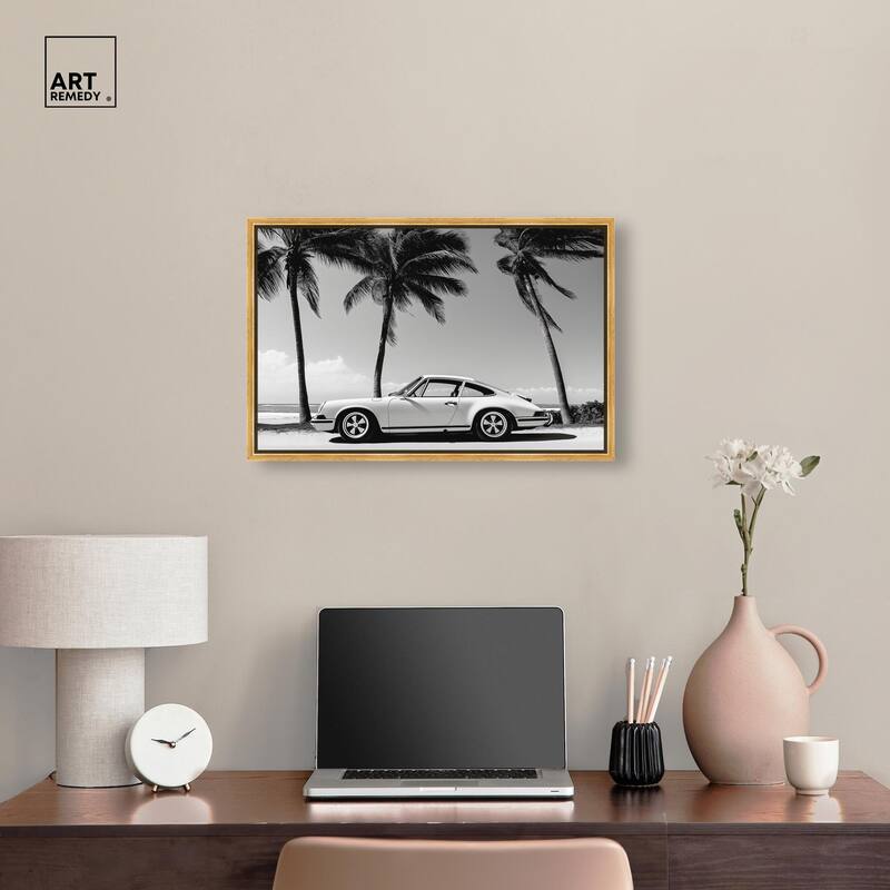 Analog Vintage Car Canvas by Art Remedy