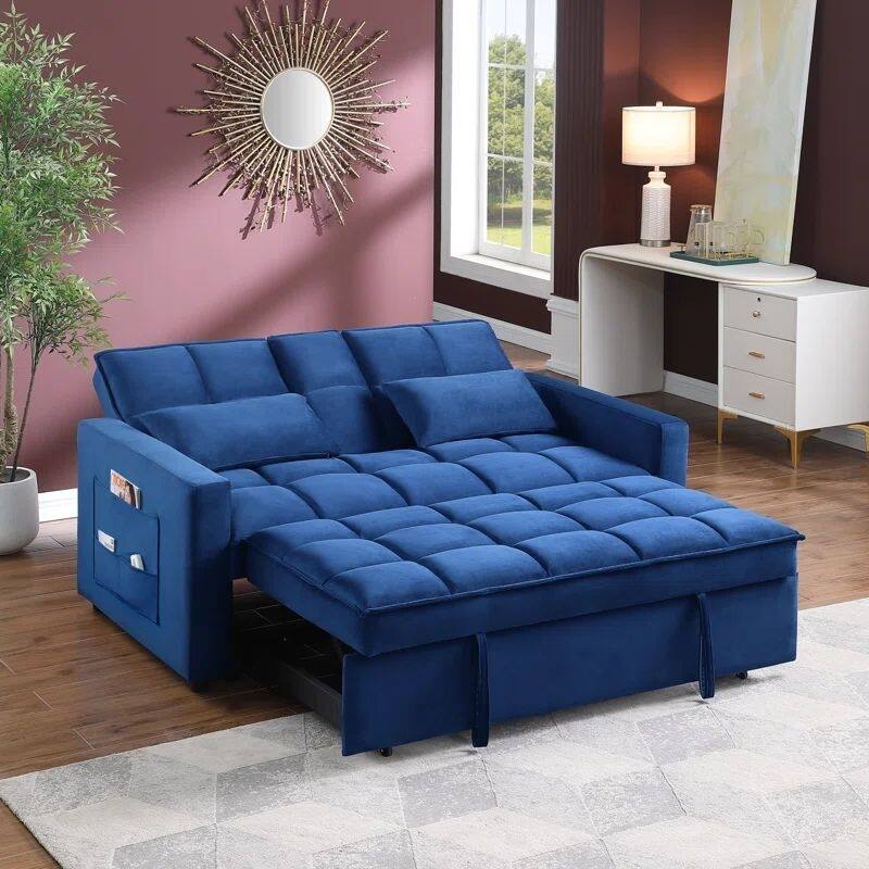 66.25'' Velvet Sofa - 66.25'' W X 34'' D