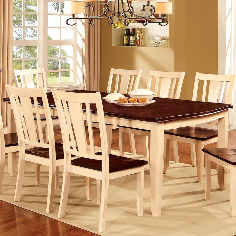 Furniture of America Betsy Jane Country 78-inch Expandable Dining Table