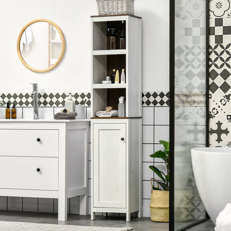 Kleankin Tall Bathroom Storage Cabinet