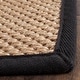 preview thumbnail 31 of 109, SAFAVIEH Natural Fiber Carmit Casual Border Sisal Rug 2'6" x 14' Runner - Maize/Black - Runner
