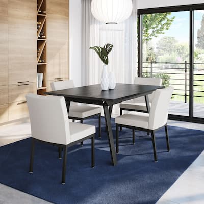 Amisco Reaves Extendable Table and Perry Chairs 5-Pieces Dining Set