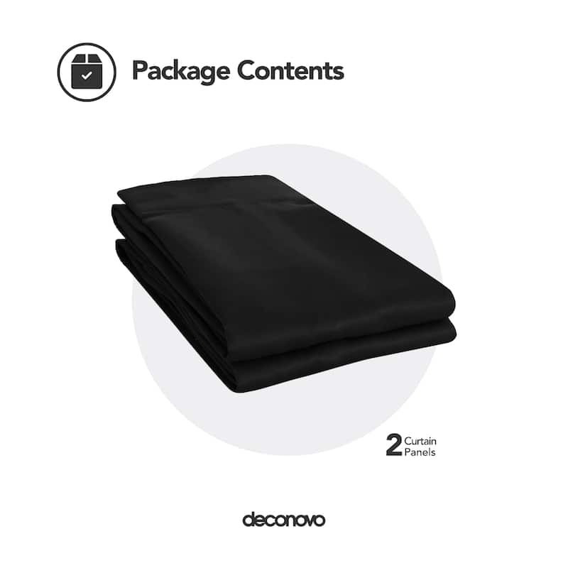 Deconovo Grommet 38 Width Curtain (2 Panel)
