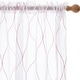 preview thumbnail 10 of 53, Deconovo Rod Pocket Pattern Sheer Curtains for Living Room Pair (2 Panels)