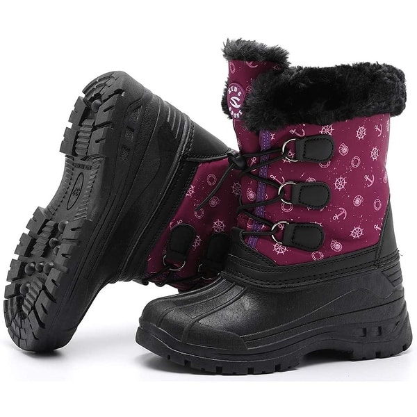 Snow Boots for Winter Warm Waterproof Boots for Boys and Girls GUBARUN Childrens Winter Boots Outdoors