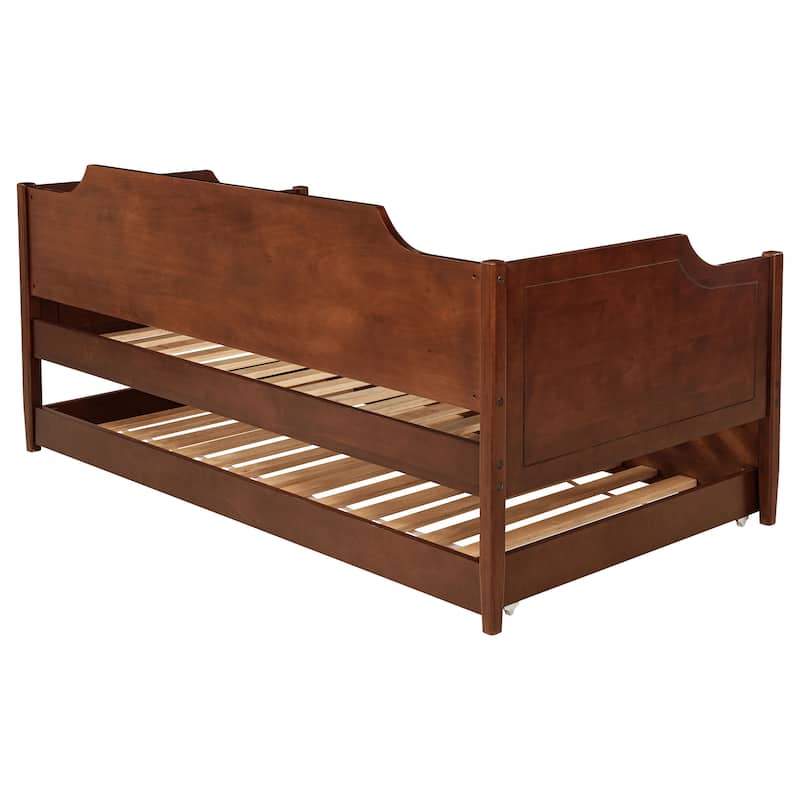 Wellston Cherry Wood Twin Daybed With Trundle