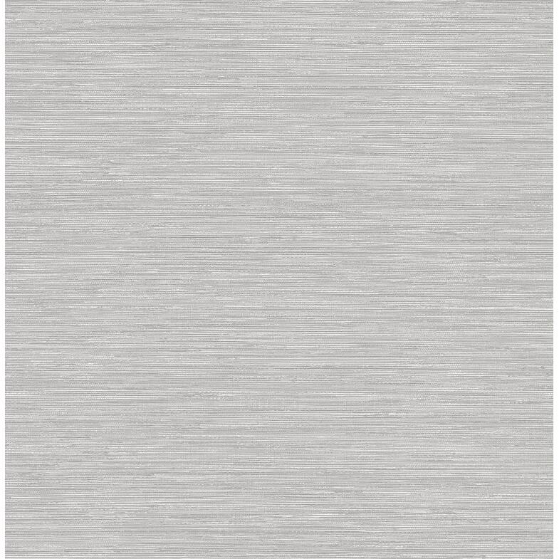 Advantage Cantor Grey Faux Grasscloth Wallpaper