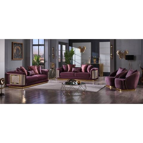 Elty Square Arms 4-piece Living Room Set Two Sofa And two Chair