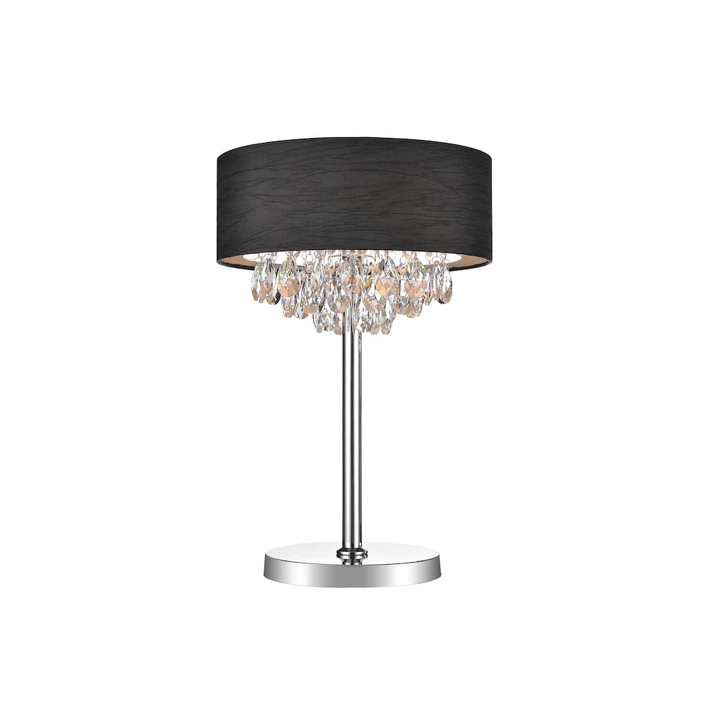 Dash 3 Light 14in Table Lamp with Black Shade
