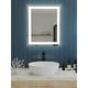 preview thumbnail 5 of 8, Captarent Collection 30x36 in. Rectangular Illuminated Integrated LED White Modern Mirror - 30 in x 2 in x 36 in