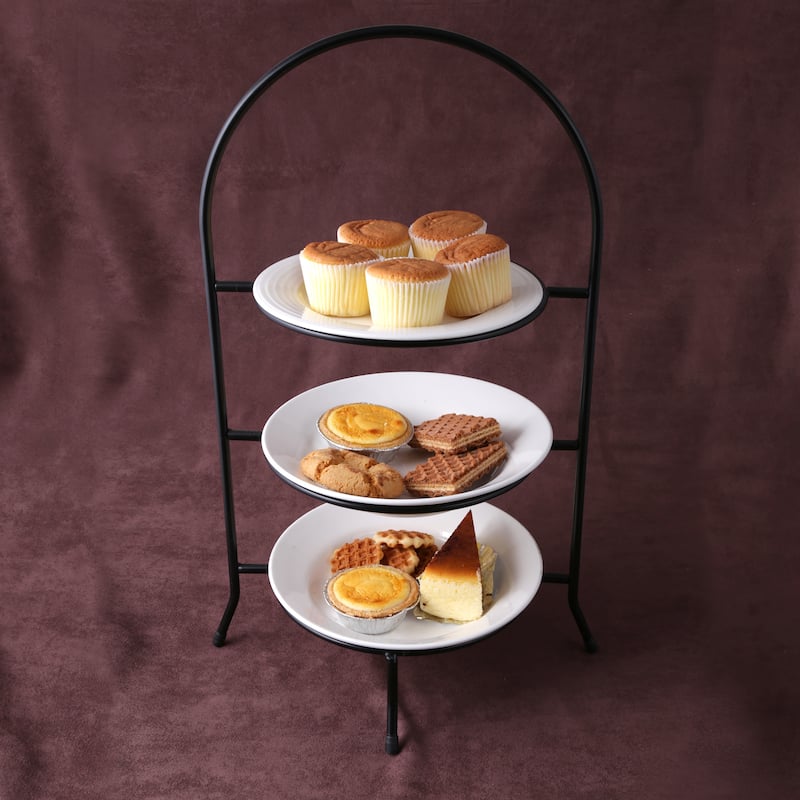 Creative Home Iron Works 3-tier Dinner Plate, Serving Rack Set (Set of 2)