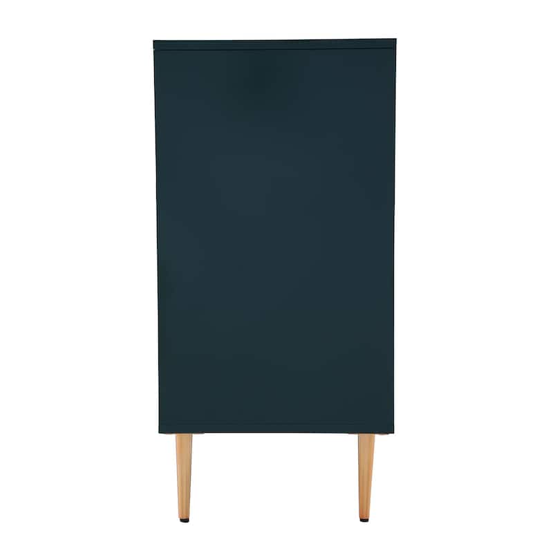 2 Door Blue Locker Accent Cabinet