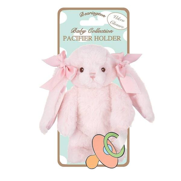 slide 2 of 6, Bearington Pacifier Holder - Bunny, Hippity